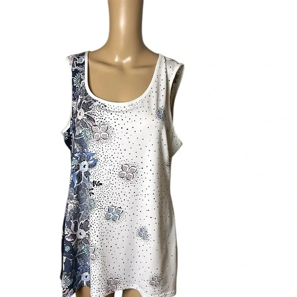 Sophie A.,Blouse,women XL. White,floral,lagenlook,office,cottagecore,travel,NWT, - Picture 8 of 14